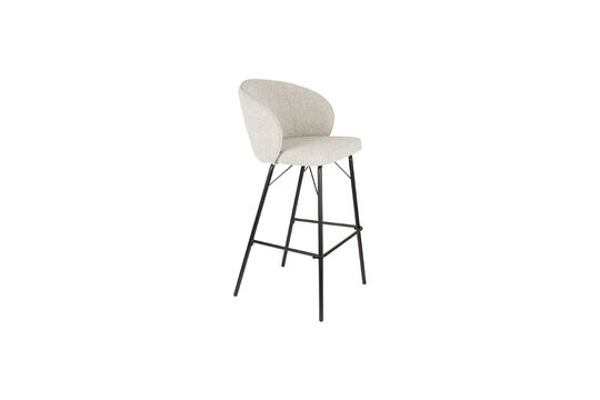 Beige fabric bar chair Joa Clipped