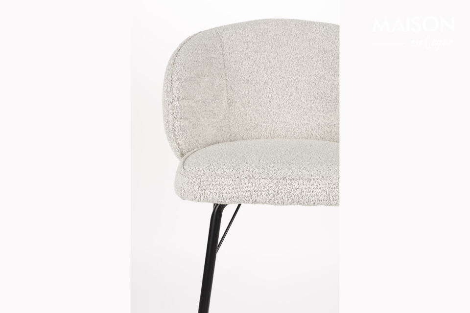 Beige fabric bar chair Joa White Label