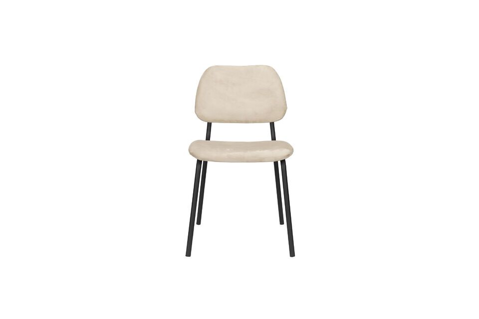 Its soft fabric upholstery provides comfortable seating
