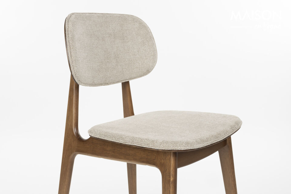 Beige fabric chair Marais - 7