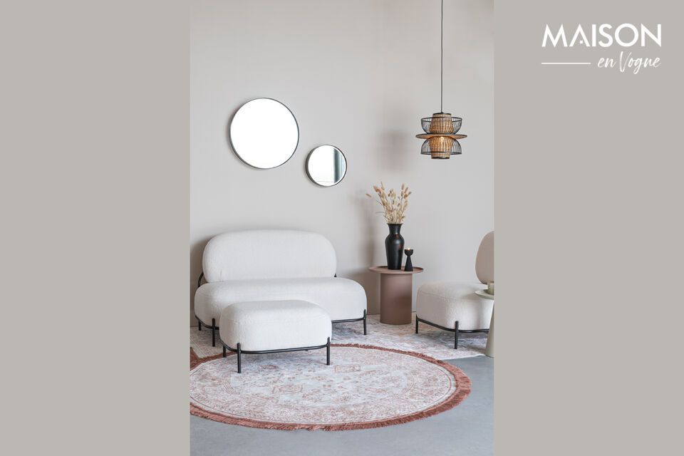 Treat yourself to an elegant and practical addition to your living space with the Polly beige fabric