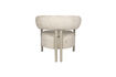 Miniature Beige fabric lounge armchair Heels 7