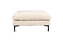 Miniature Beige fabric ottoman Summer Clipped