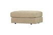 Miniature Beige fabric pouf Family 4