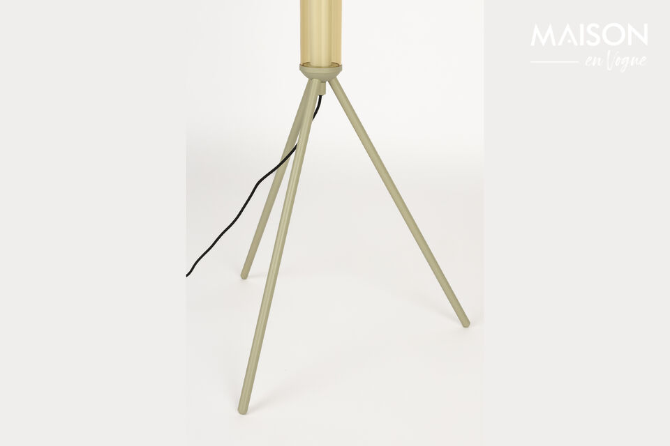 Beige glass floor lamp Scotty - 14
