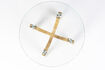 Miniature Beige glass side table Kobe 16
