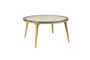 Miniatuur Beige glazen salontafel Haru Productfoto