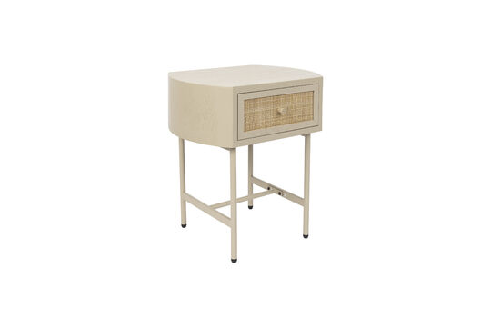 Zie de productbeschrijving beige houten bijzettafel Amaya Beige houten bijzettafel Amaya