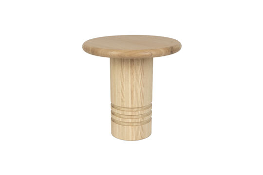 Zie de productbeschrijving beige houten bijzettafel Chunk Beige houten bijzettafel Chunk