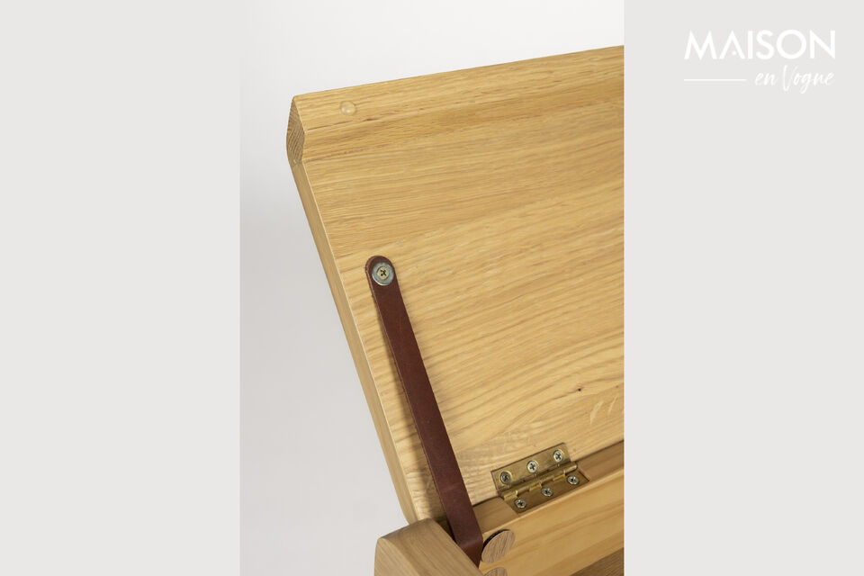 Beige houten bureau Kaat - 20