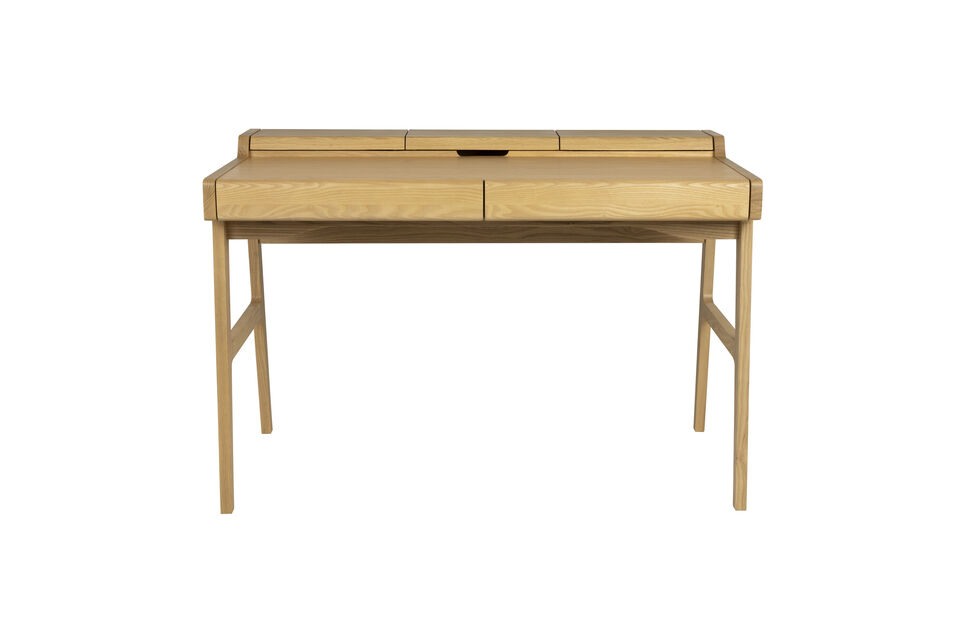 Beige houten bureau Kaat - 10
