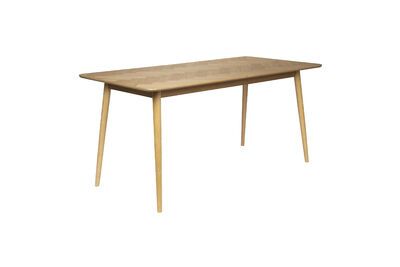 Beige houten eettafel 160cm Fabio