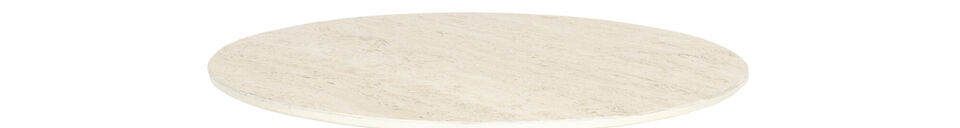 Material Details Beige iron side table Joya