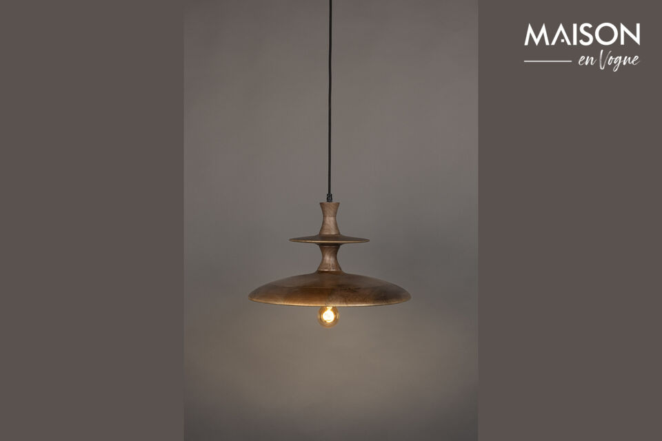 Beige mango wood pendant lamp Cath DutchBone