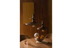 Miniatuur Beige mangohouten hanglamp Cath 5