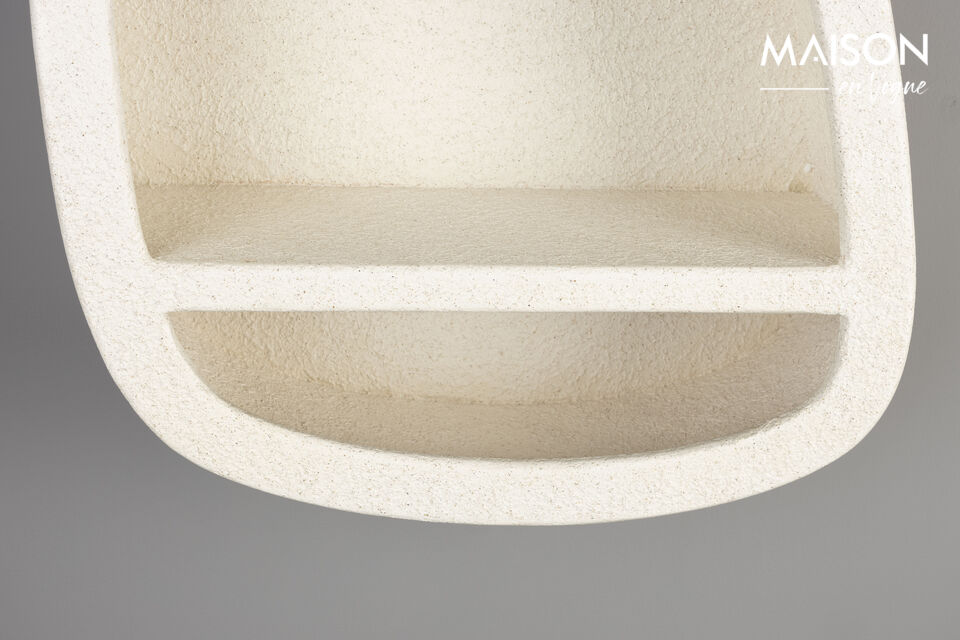 The tables and accessories have been given organic shapes