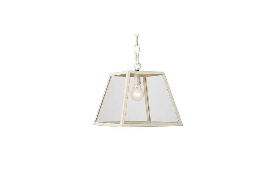Beige metal suspension lamp Serre Chehoma
