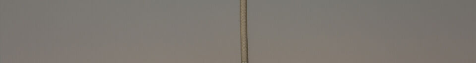 Materialbeschreibung Beige Pendelleuchte aus Metall Wubbo