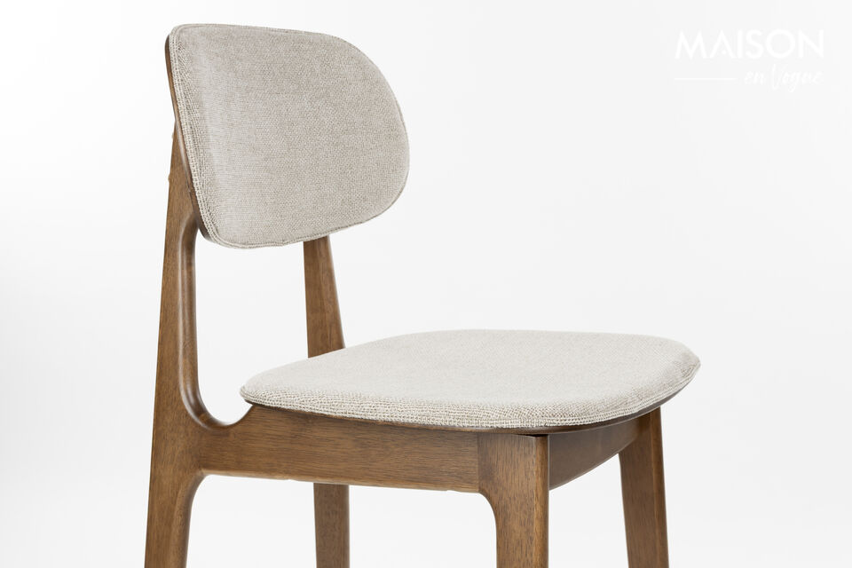 Beige polyester counter chair Marais - 6