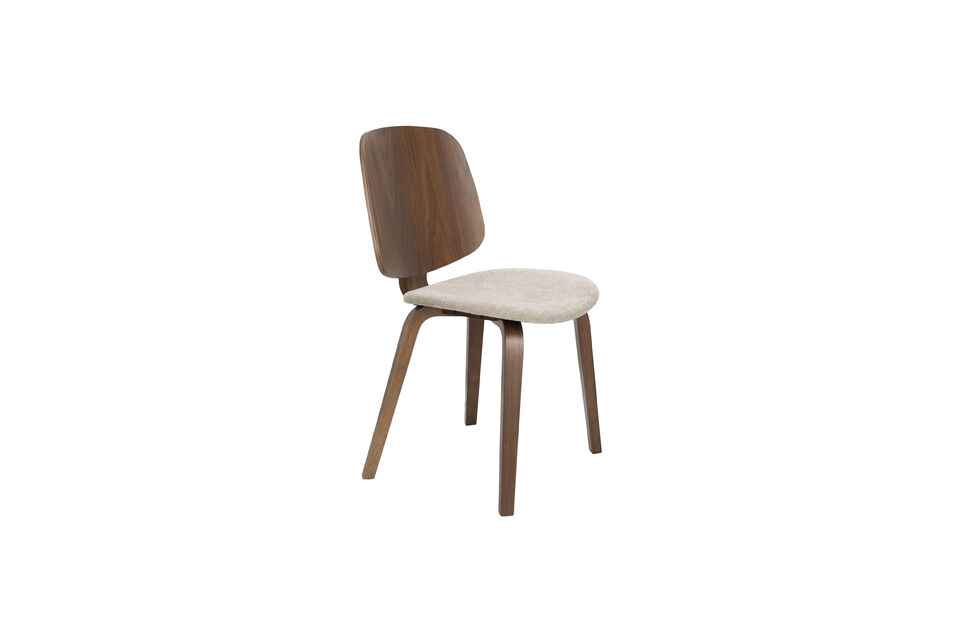 Beige polyester dining chair Walden White Label