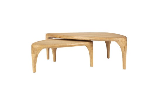Zie de productbeschrijving beige rubberen salontafel Isla Beige rubberen salontafel Isla