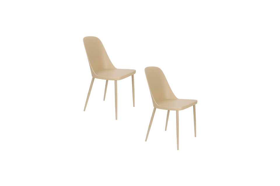 The Pip chair is completely finished in one color