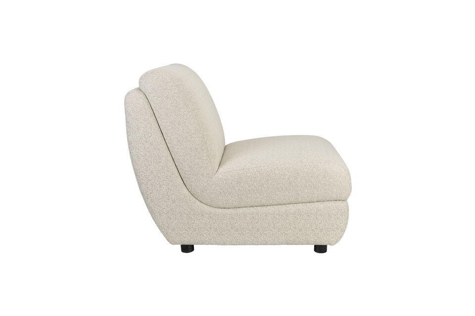 Beige stoffen fauteuil Mississippi - 10