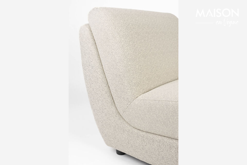 Beige stoffen fauteuil Mississippi - 20