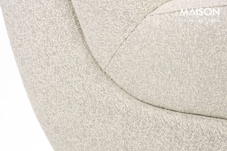Beige stoffen fauteuil Mississippi - 21