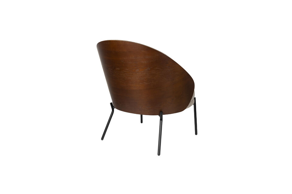 Beige stoffen fauteuil Rodin - 12