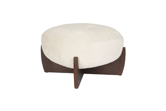 Beige stoffen poef Emilius Productfoto