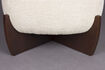 Miniatuur Beige stoffen poef Emilius 4