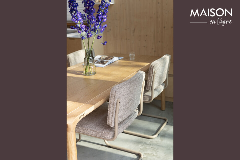 Zak weg in een gevoel van luxe en ervaar de omhelzing van onze zachte gemêleerde structuurstof