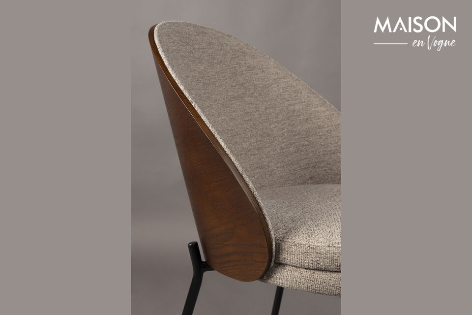 Beige stoffen stoel Rodin - 11