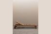 Miniature Beige teak chaise longue Tirama 2