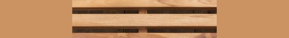 Material Details Beige teak chaise longue Tirama