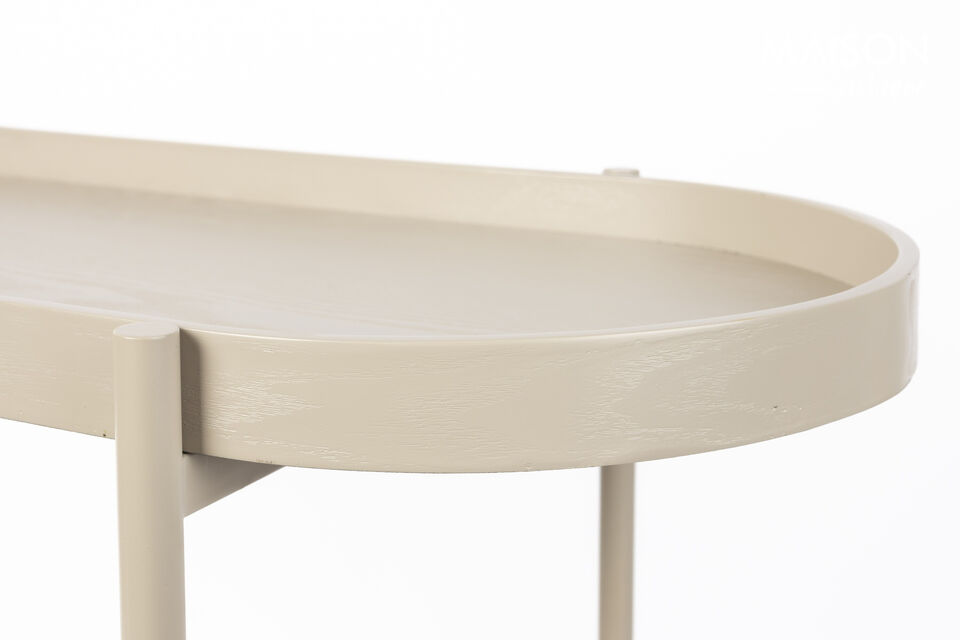 Use the Amaya side table as a room divider behind the sofa or place it elegantly against the wall