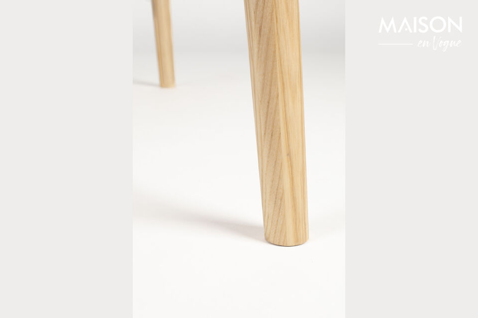 Beige wood dining table Twist - 14