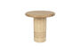 Miniature Beige wood side table Chunk Clipped