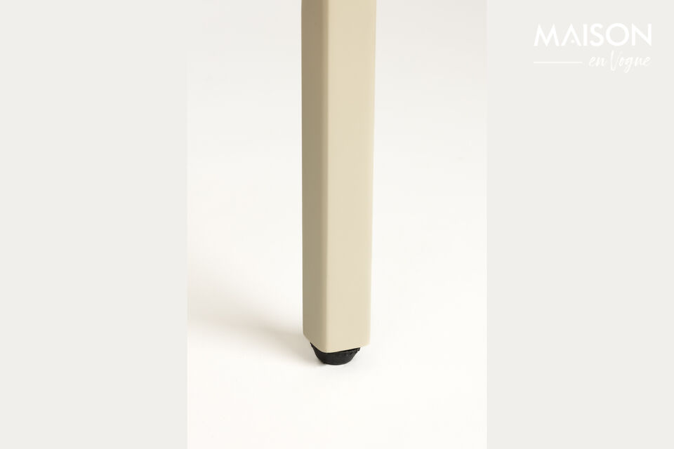 Beige wood side table Faces - 12