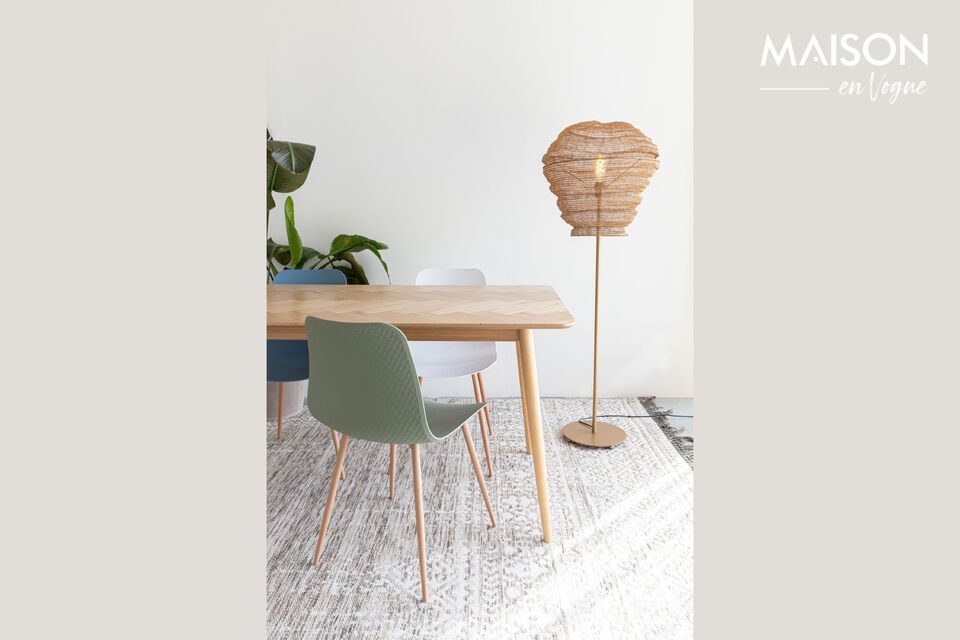 Discover timeless elegance with our 180 cm long brown wood dining table