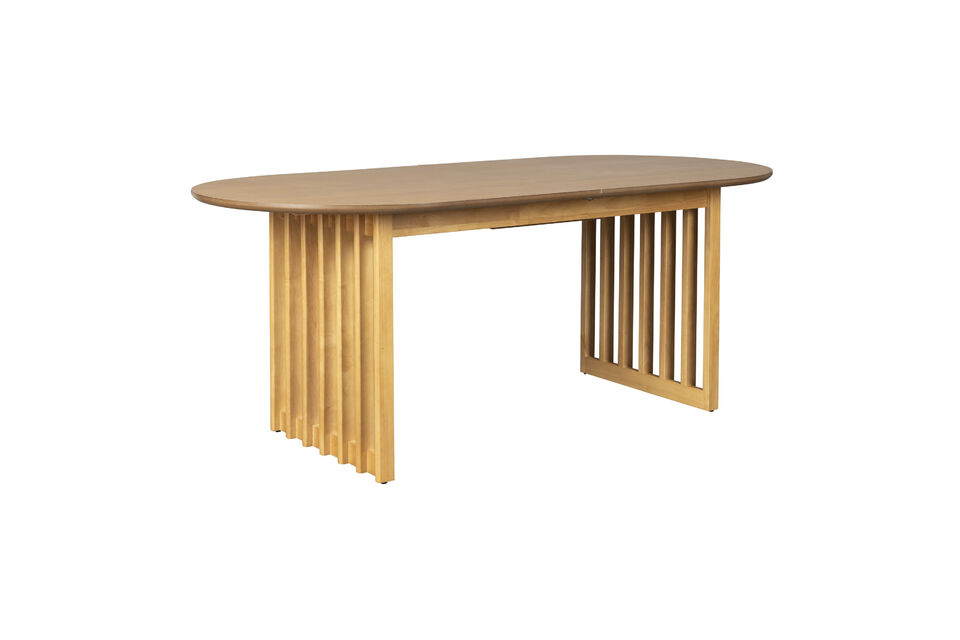 Beige wooden dining table Barlet - 12