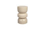 Miniature Beige wooden stool Apollo Clipped