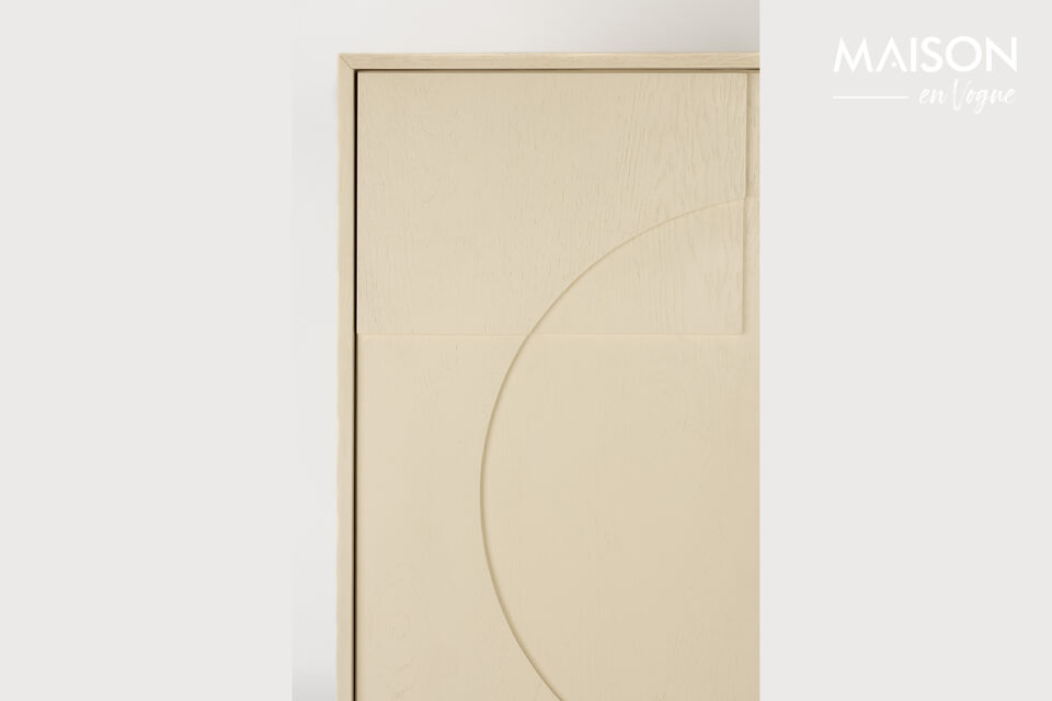 Beige wooden wardrobe Faces - 13