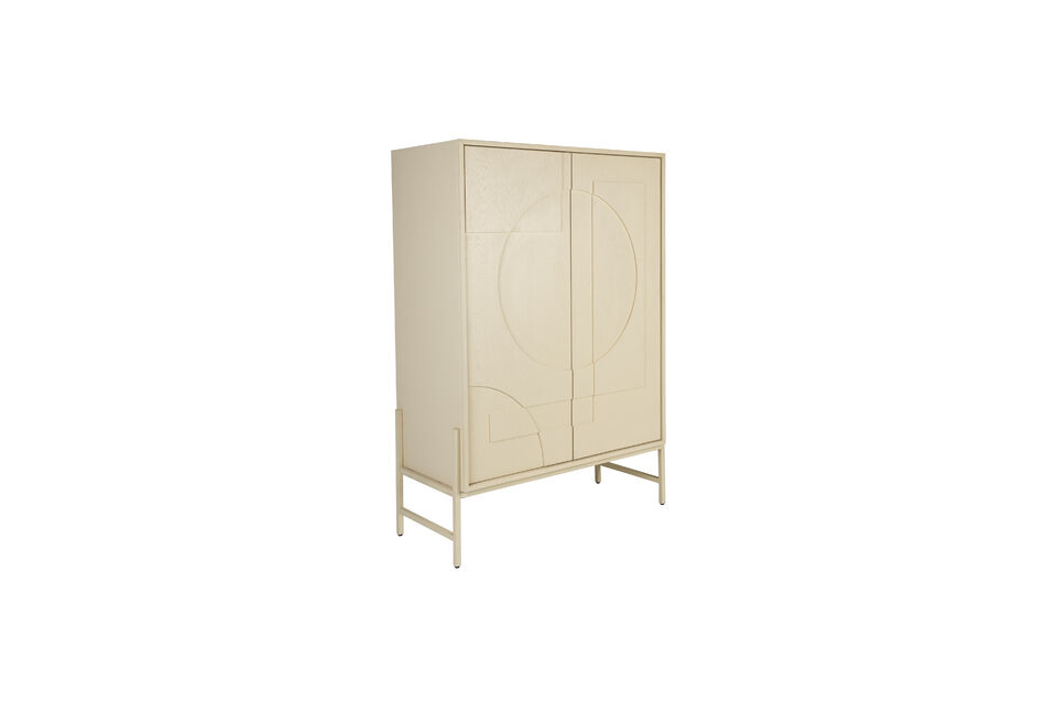 Beige wooden wardrobe Faces - 9