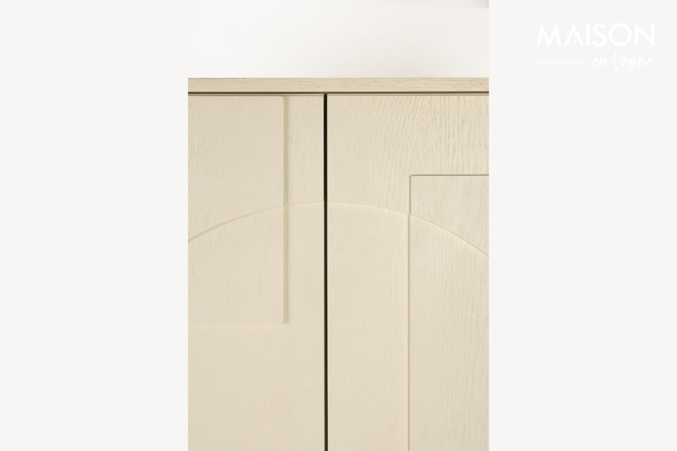 Beige wooden wardrobe Faces - 16