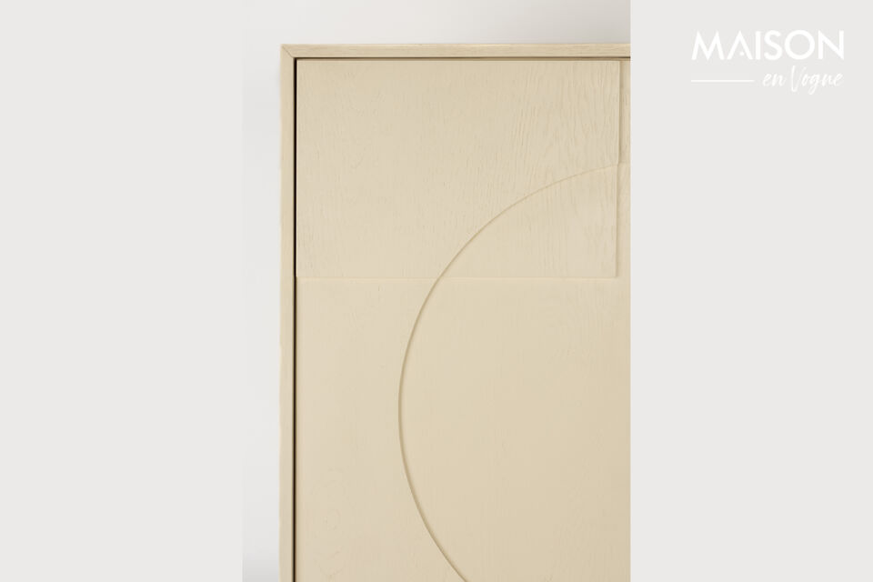 Beige wooden wardrobe Faces - 18