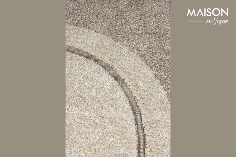Beige wool rug 160x300 cm Spark - 16