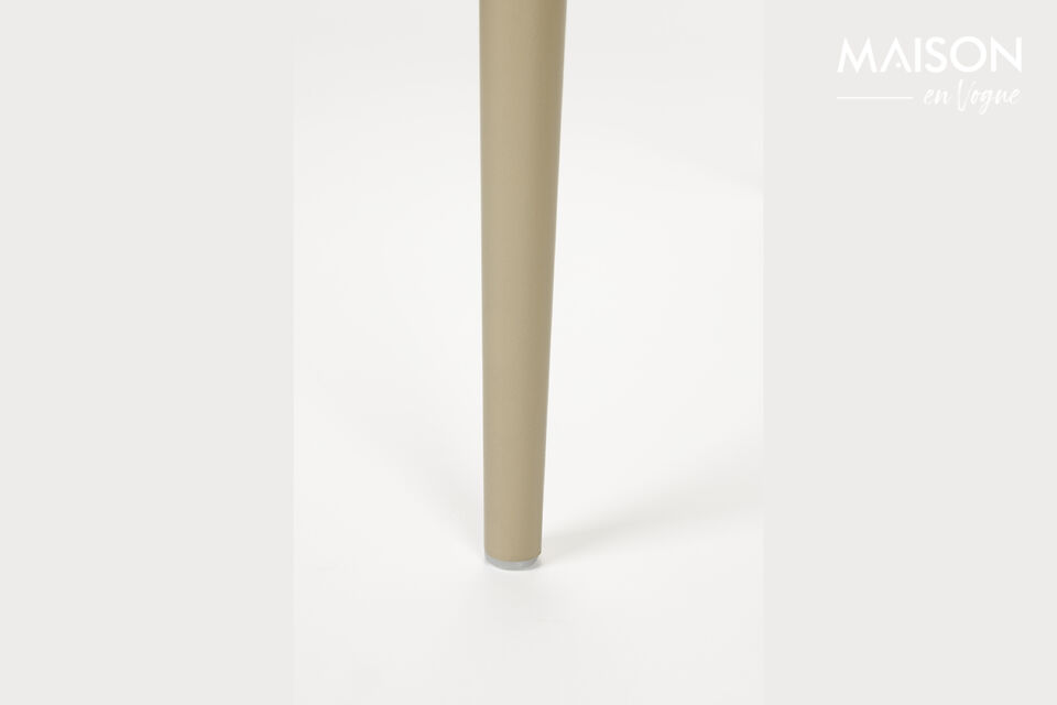 Beigefarbener Stuhl aus Stahl Pip - 9