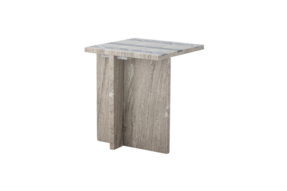 Beistelltisch 36x40 cm aus braunem Marmor Clea - 4